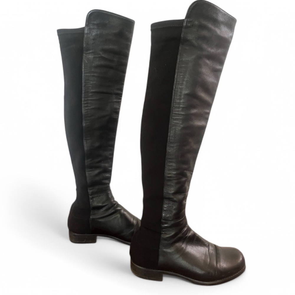 Stuart Weitzman Black #5050 Over The Knee Boot Scuffs Size 5.5 Chic Gossip Girl